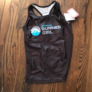 Athletic black tank-top